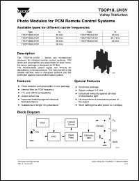 Click here to download TSOP1830UH3V Datasheet