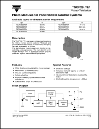 Click here to download TSOP2830TE1 Datasheet