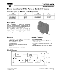 Click here to download TSOP2836WE1 Datasheet