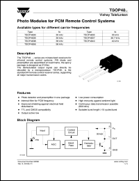 Click here to download TSOP4833 Datasheet