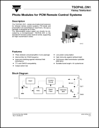 Click here to download TSOP4837ON1 Datasheet