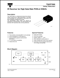 Click here to download TSOP7000 Datasheet