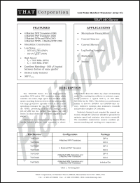 Click here to download THAT320S Datasheet