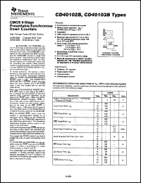 Click here to download CD40103BF Datasheet