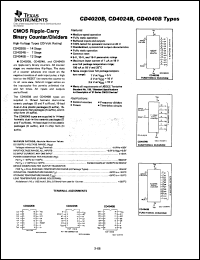 Click here to download CD4020BF Datasheet