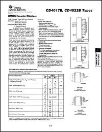 Click here to download CD4017BF3 Datasheet