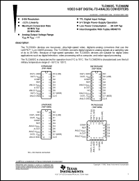 Click here to download TLC5602CDWR Datasheet