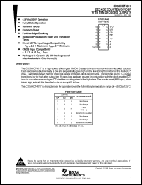 Click here to download CD54HCT4017 Datasheet