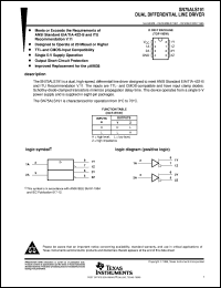 Click here to download SN75ALS191PS Datasheet