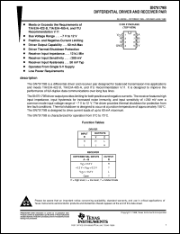 Click here to download SN75179BPSR Datasheet