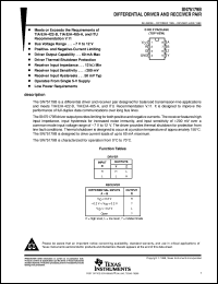 Click here to download SN75179BPS Datasheet