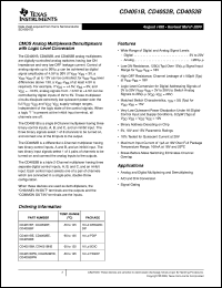 Click here to download CD4051 Datasheet