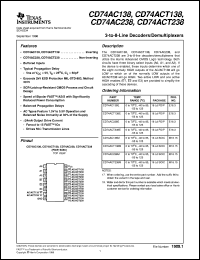 Click here to download CD74ACT138M Datasheet