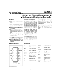 Click here to download BQ2954 Datasheet