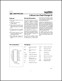 Click here to download BQ2054SN Datasheet