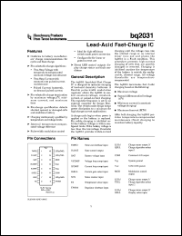 Click here to download BQ2031 Datasheet