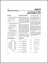 Click here to download BQ2012SN-D107TR Datasheet