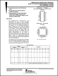 Click here to download SN74ALS137ADR Datasheet