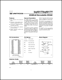 Click here to download BQ4017 Datasheet