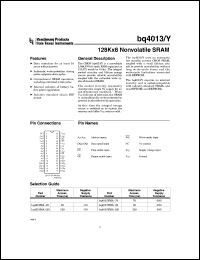 Click here to download BQ4013YMA-120 Datasheet