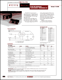 Click here to download PT7772C Datasheet