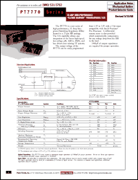 Click here to download PT7771C Datasheet