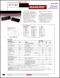 Click here to download PT7706 Datasheet