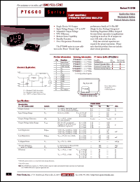Click here to download PT6601D Datasheet