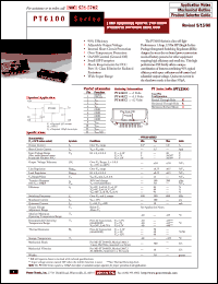 Click here to download PT6102N Datasheet