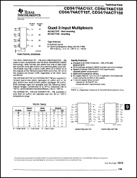 Click here to download CD54AC157F3 Datasheet