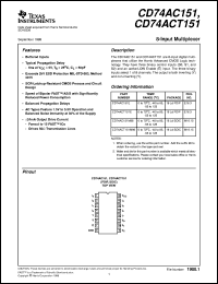 Click here to download CD74AC151E Datasheet