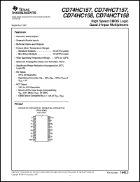 Click here to download CD74HCT157E Datasheet