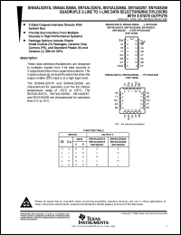 Click here to download SN74ALS257AD Datasheet