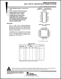 Click here to download SNJ54HC153W Datasheet