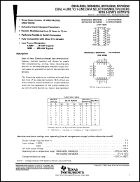 Click here to download SN74LS253DR Datasheet