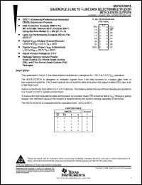 Click here to download SN74LVC257APWLE Datasheet