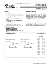 Click here to download CY74FCT162374ETPAC Datasheet