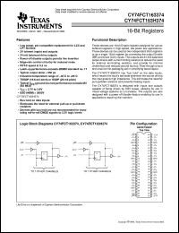 Click here to download CY74FCT163H374CPVC Datasheet