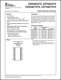 Click here to download CD74AC273M Datasheet