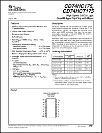 Click here to download CD74HC175M96 Datasheet