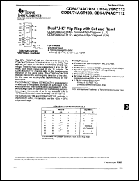 Click here to download CD74AC109M96 Datasheet