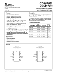 Click here to download CD4070BPW Datasheet