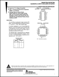 Click here to download SN74ACT86 Datasheet