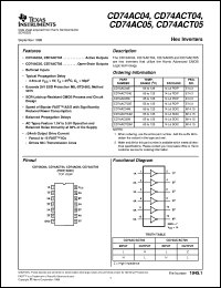 Click here to download CD74AC04 Datasheet