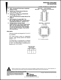 Click here to download SN74LV04 Datasheet