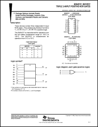 Click here to download SN54F27 Datasheet