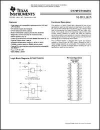 Click here to download CY74FCT163373CPAC Datasheet
