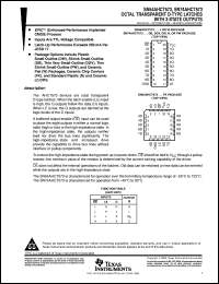 Click here to download SNJ54AHCT573FK Datasheet