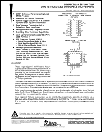 Click here to download SNJ54AHCT123AFK Datasheet