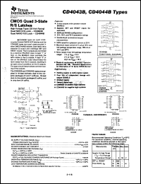 Click here to download CD4043BE Datasheet